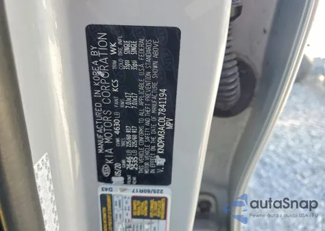 2020 Kia Sportage Lx from USA, damaged, VIN KNDPM3AC0L7841194